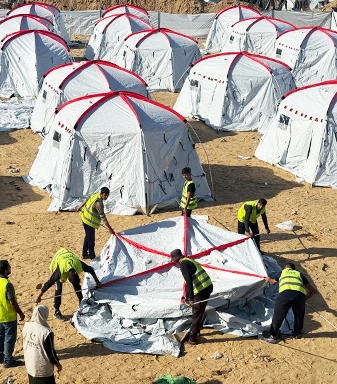 Haber: أنشأنا مخيما للنازحين في غزة